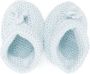 Patachou crochet-knit knot-detail crib shoes Blue - Thumbnail 3
