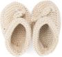 Patachou crochet-knit knot-detail crib shoes Neutrals - Thumbnail 3