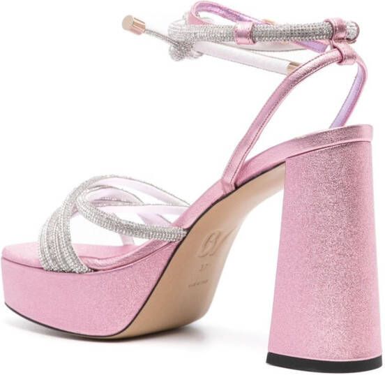 Patou x Bettina Vermillon Babsy 110mm sandals Pink