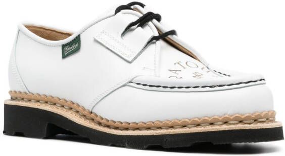 Patou x Paraboot lace-up leather shoes White
