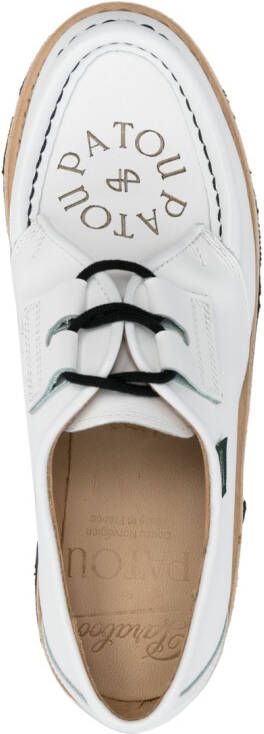 Patou x Paraboot lace-up leather shoes White