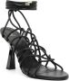 Patrizia Pepe 100mm lace-up sandals Black - Thumbnail 2