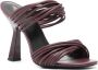 Patrizia Pepe 100mm leather sandals Purple - Thumbnail 2