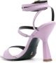 Patrizia Pepe 100mm leather sandals Purple - Thumbnail 3