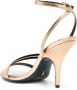 Patrizia Pepe 100mm metallic strappy sandals Gold - Thumbnail 3