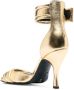 Patrizia Pepe 110mm ankle-strap sandals Gold - Thumbnail 3