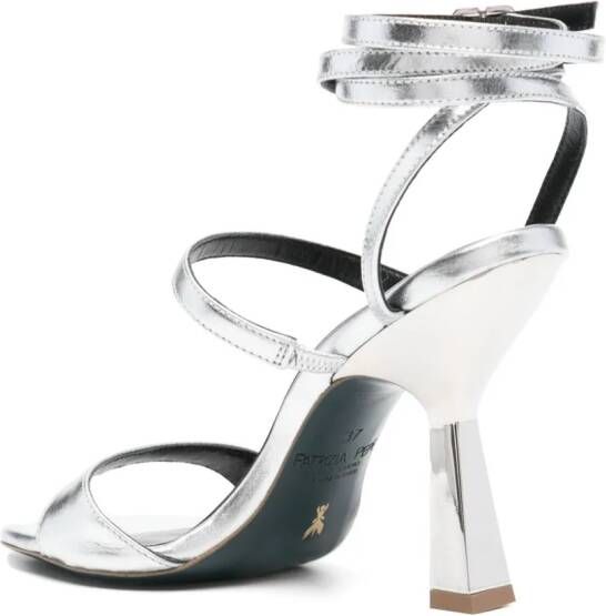 Patrizia Pepe 110mm leather sandals Silver