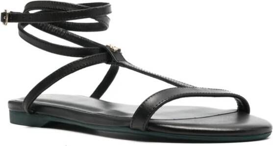 Patrizia Pepe ankle-strap flat sandals Black