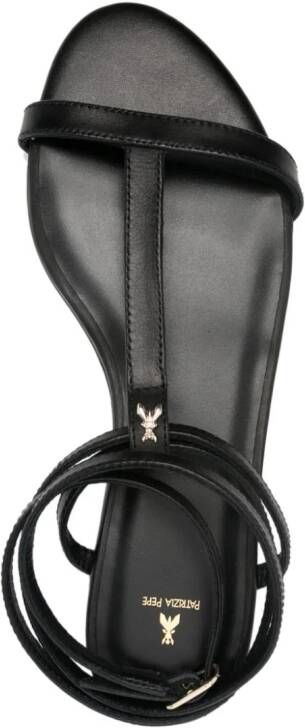 Patrizia Pepe ankle-strap flat sandals Black