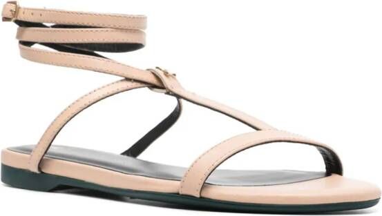 Patrizia Pepe ankle-strap flat sandals Neutrals