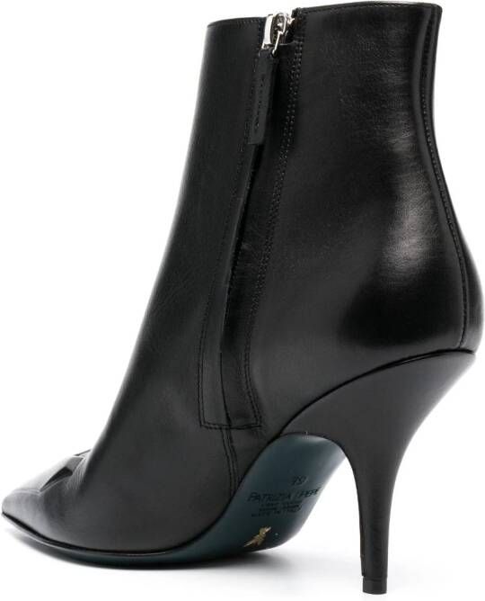 Patrizia Pepe 90mm leather ankle boots Black