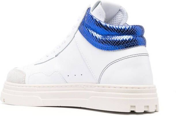Patrizia Pepe Leather high-top sneakers White