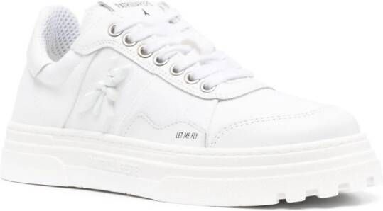 Patrizia Pepe logo-patch canvas sneakers White