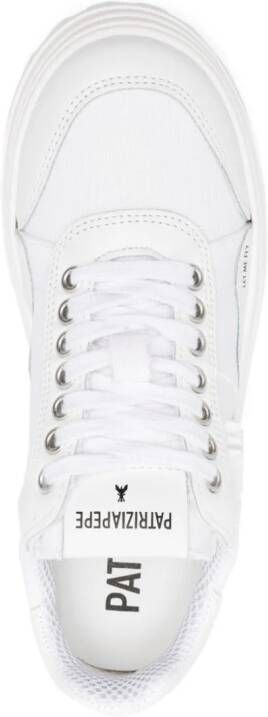 Patrizia Pepe logo-patch canvas sneakers White