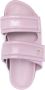 Patrizia Pepe padded leather slides Purple - Thumbnail 4