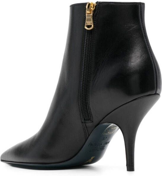 Patrizia Pepe pointed-toe 90mm ankle boots Black