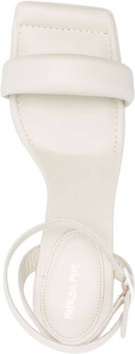 Patrizia Pepe Square Monochrome 100mm sandals White