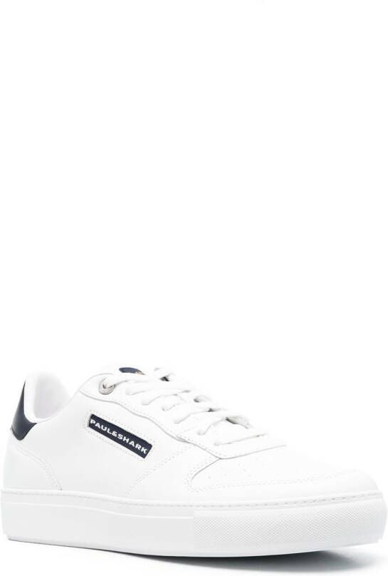 Paul & Shark Balena Bball lace-up sneakers White