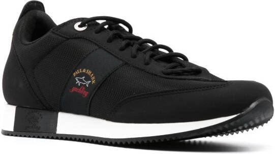 Paul & Shark embroidered-logo low-top sneakers Black