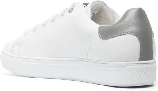 Paul & Shark logo-print leather low-top sneakers White