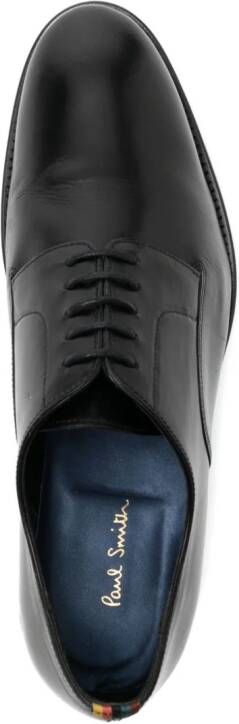 Paul Smith almond-toe leather derby shoes Black