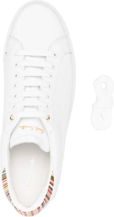 Paul Smith Beck signature-stripe leather sneakers White