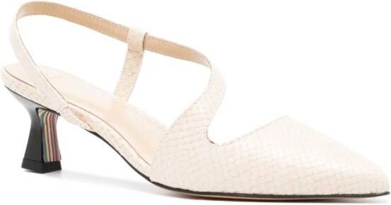 Paul Smith Cloudy 50mm slingback pumps White