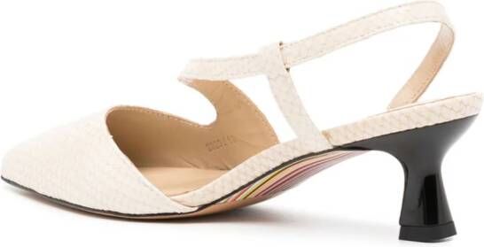 Paul Smith Cloudy 50mm slingback pumps White