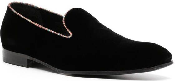 Paul Smith contrasting-trim detail loafers Black
