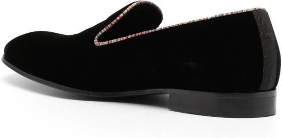 Paul Smith contrasting-trim detail loafers Black