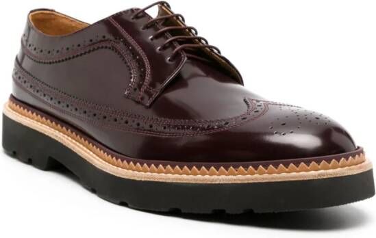 Paul Smith Count leather brogue shoes Purple
