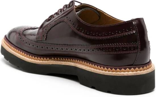 Paul Smith Count leather brogue shoes Purple