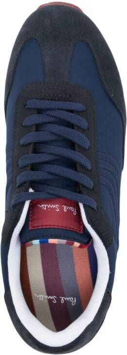 Paul Smith Domino swirl-embroidered sneakers Blue