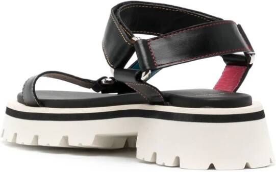 Paul Smith Eisley leather sandals Black