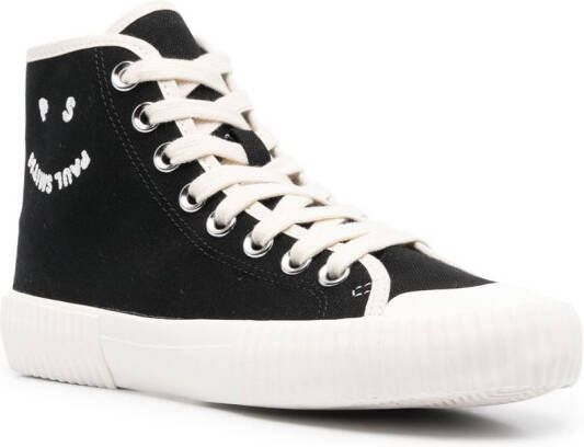 Paul Smith embroidered-logo lace-up sneakers Black