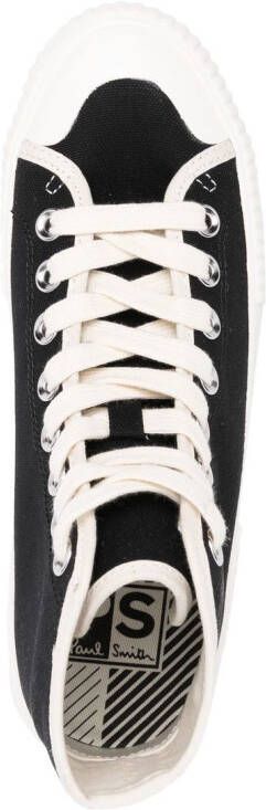 Paul Smith embroidered-logo lace-up sneakers Black
