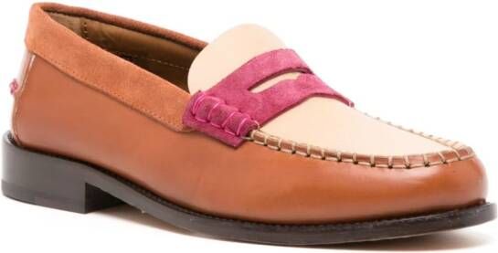 Paul Smith Laida colour-block loafers Neutrals
