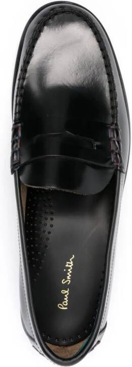 Paul Smith leather penny loafers Black