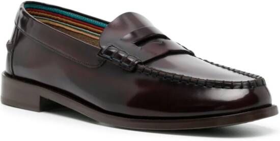 Paul Smith Lido leather loafers Red