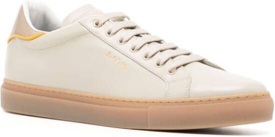 Paul Smith logo-print lace-up leather sneakers Neutrals