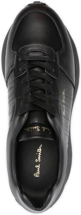 Paul Smith logo-print leather sneakers Black