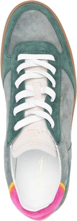 Paul Smith panelled suede sneakers Green