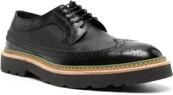 Paul Smith pebbled-leather brogues Black