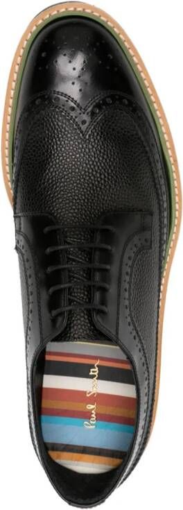 Paul Smith pebbled-leather brogues Black