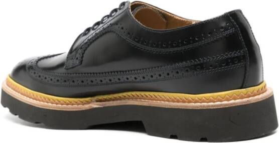 Paul Smith round-toe leather brogues Blue