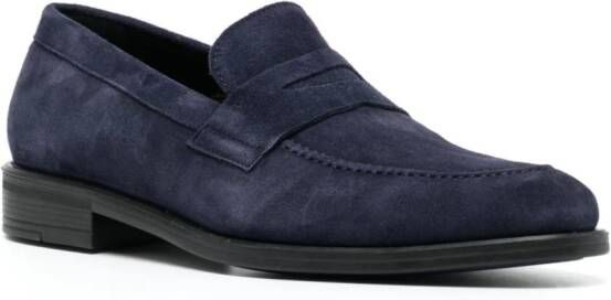 Paul Smith Remi suede penny loafers Blue