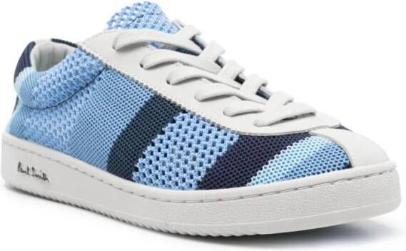 Paul Smith striped open-knit sneakers Blue