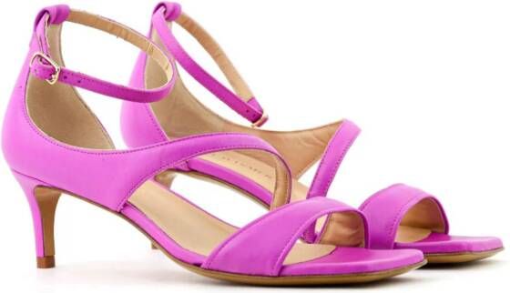 Paul Warmer Amelie 50mm leather sandals Pink