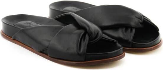 Paul Warmer Brioche twisted sandals Black