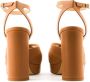 Paul Warmer Feline leather sandal Brown - Thumbnail 3